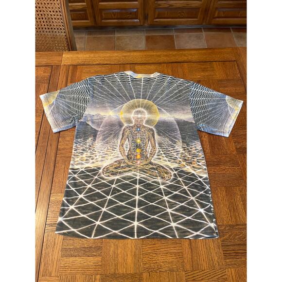 VINTAGE Crystal Tara Alex
Grey Art All Over Print T-shirt Large - Picture 5 of 5